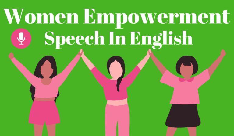 Women Empowerment Speech In English