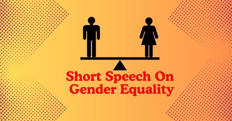 Short speech on gender equality