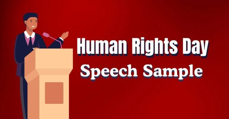 Human Rights Day Sample Speech